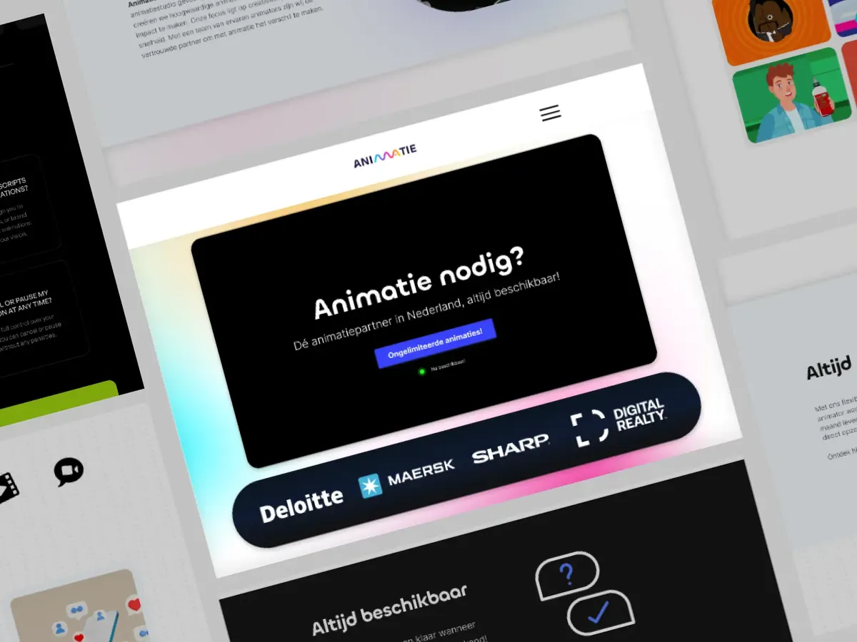Animatie.nl website, view 3 of 3