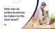 online business be taken to the next level?
