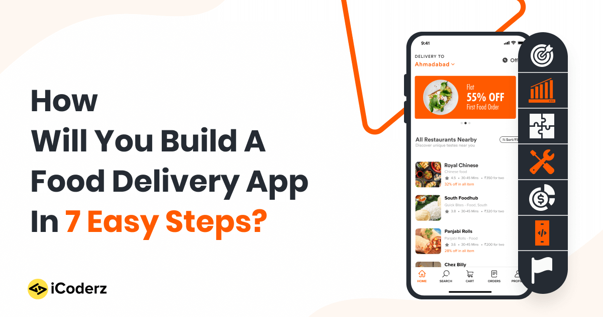How are you going to build a food delivery app in 7 easy steps?