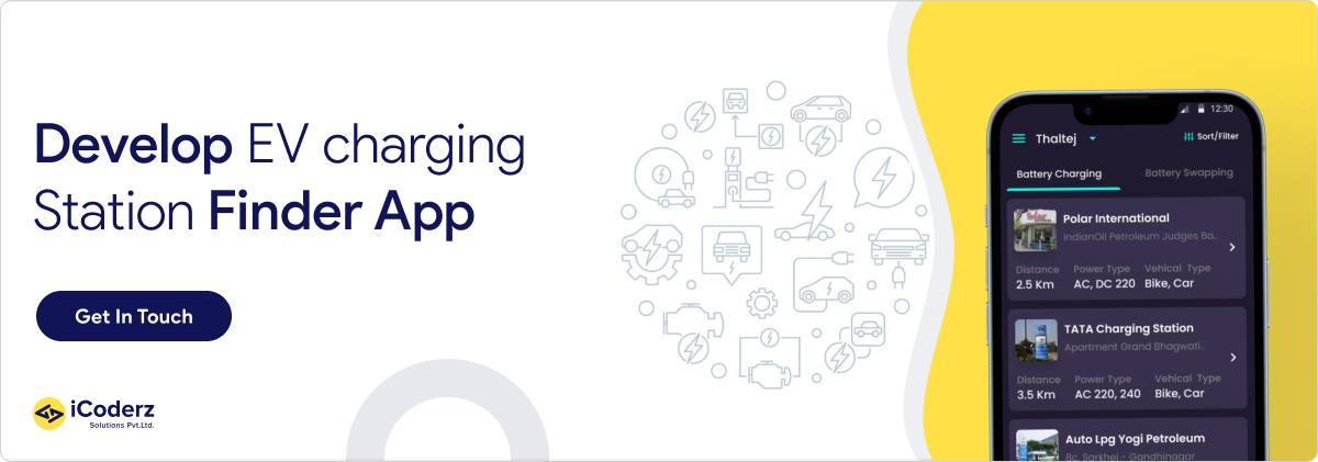 Develop EV charging station finder app now
