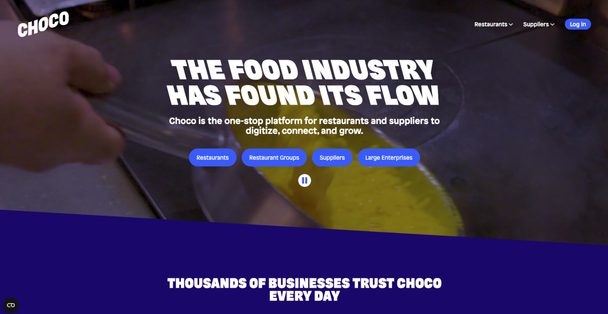choco food delivery startup