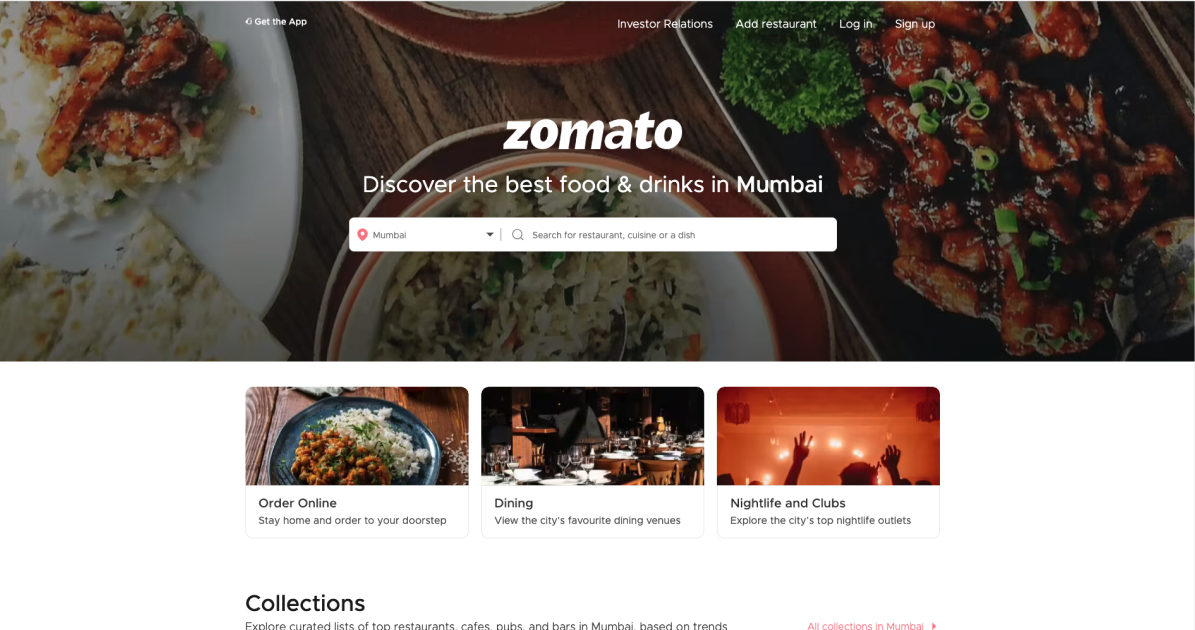 zomato food delivery startups
