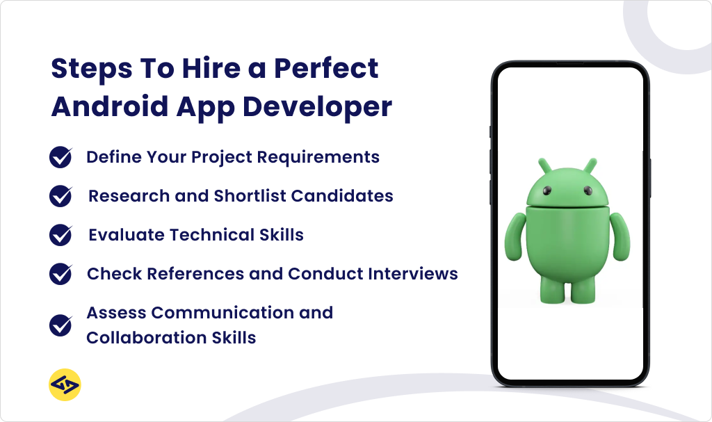 steps to hire an android app developer