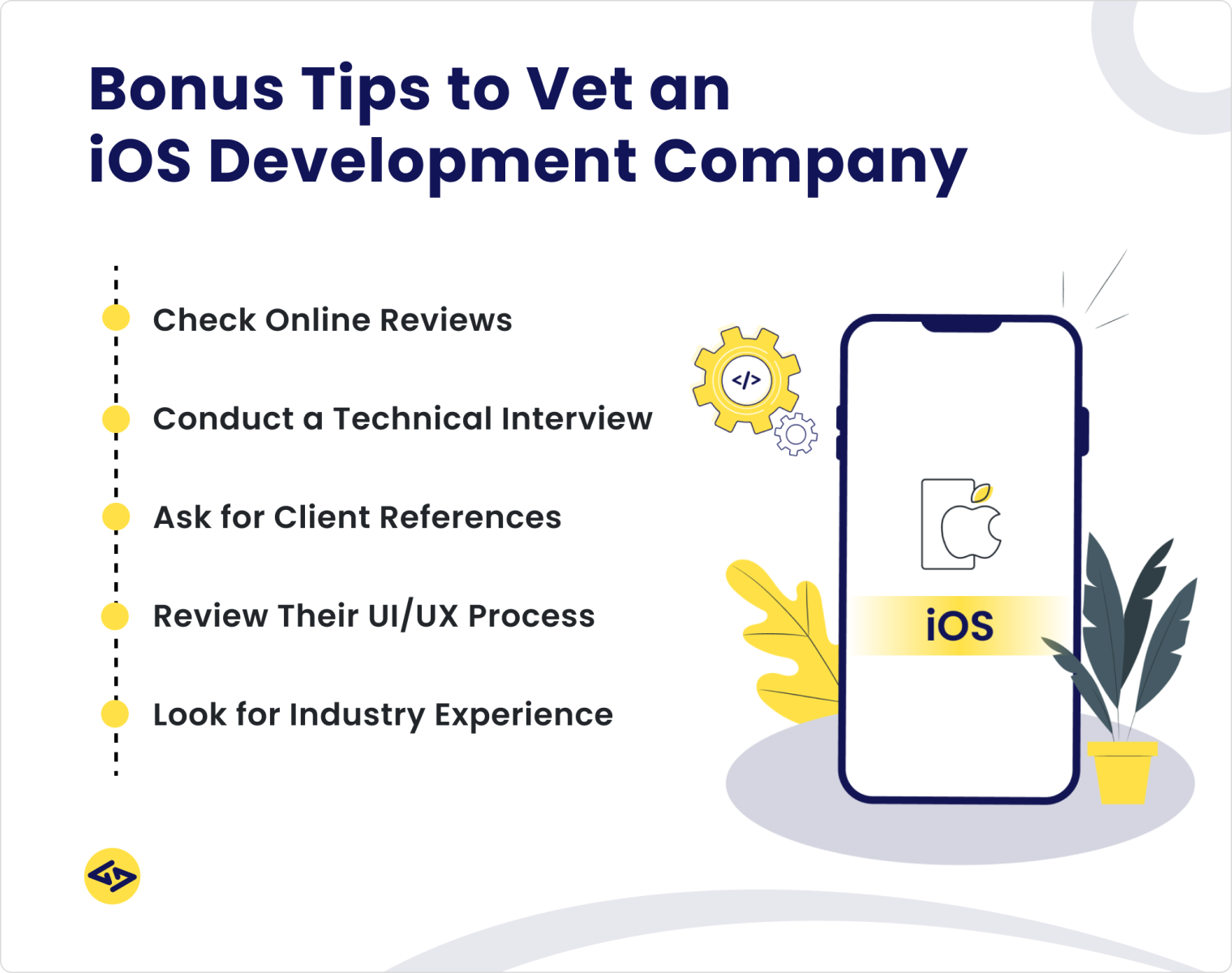 bonus tips to vet an ios app development company