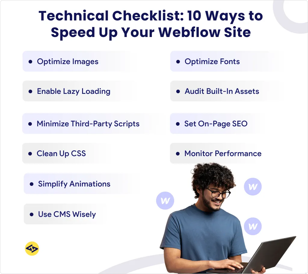 Technical checklist: 10 ways to speed up your webflow site