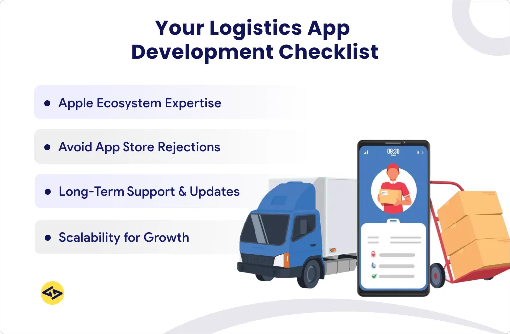 Your Logistics app development checklist