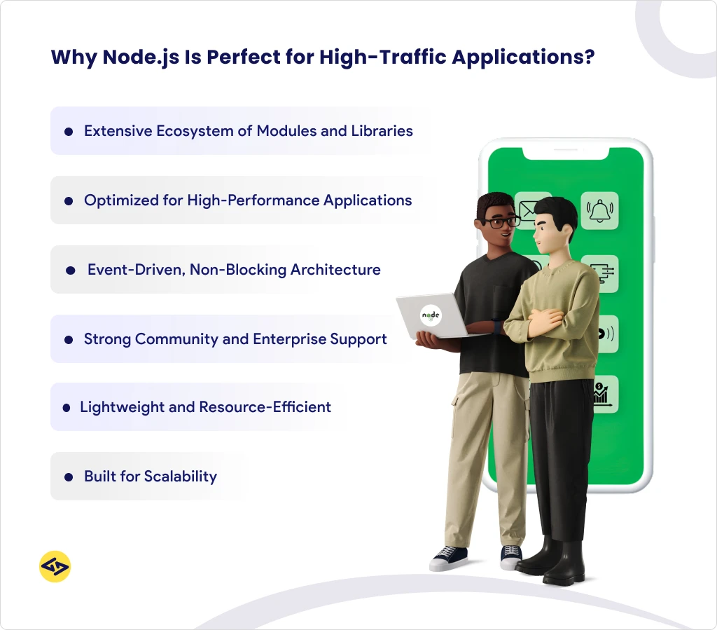 Why node.js is perfect for high-traffic applications?