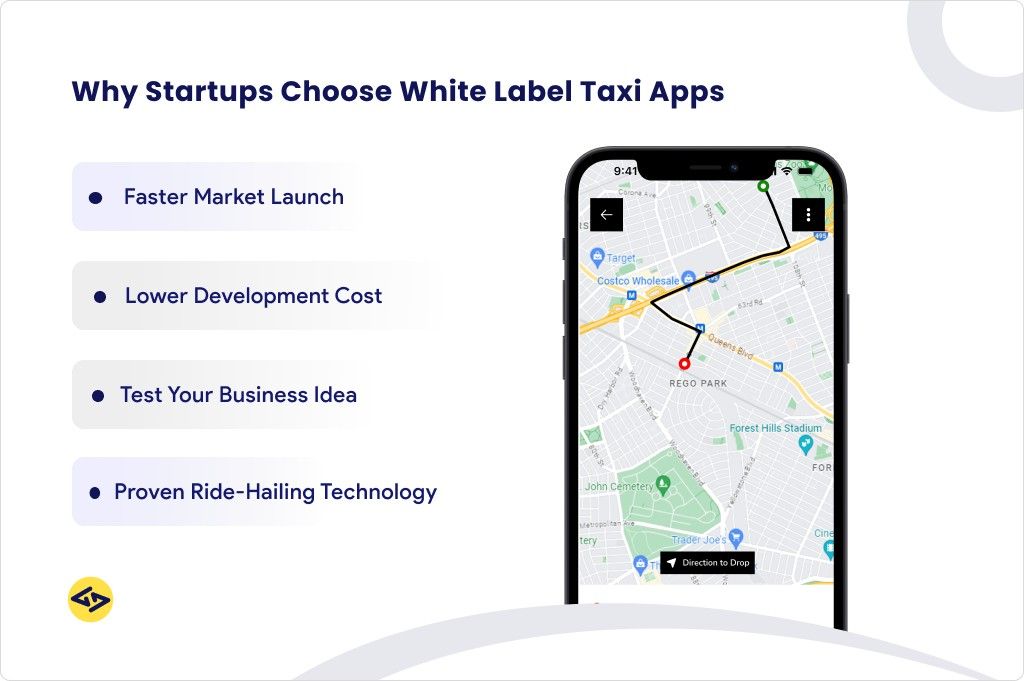 benefits of white label taxi apps for startups