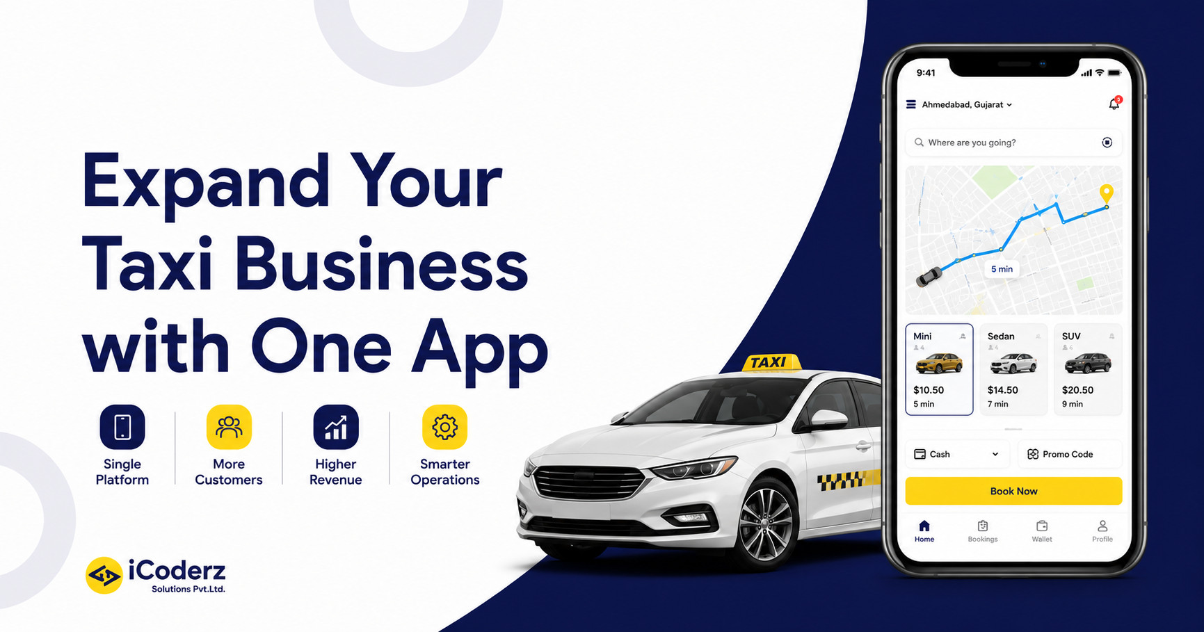Multi-City Taxi Booking App Development Guide: Features, Cost, Tech Stack & Business Model