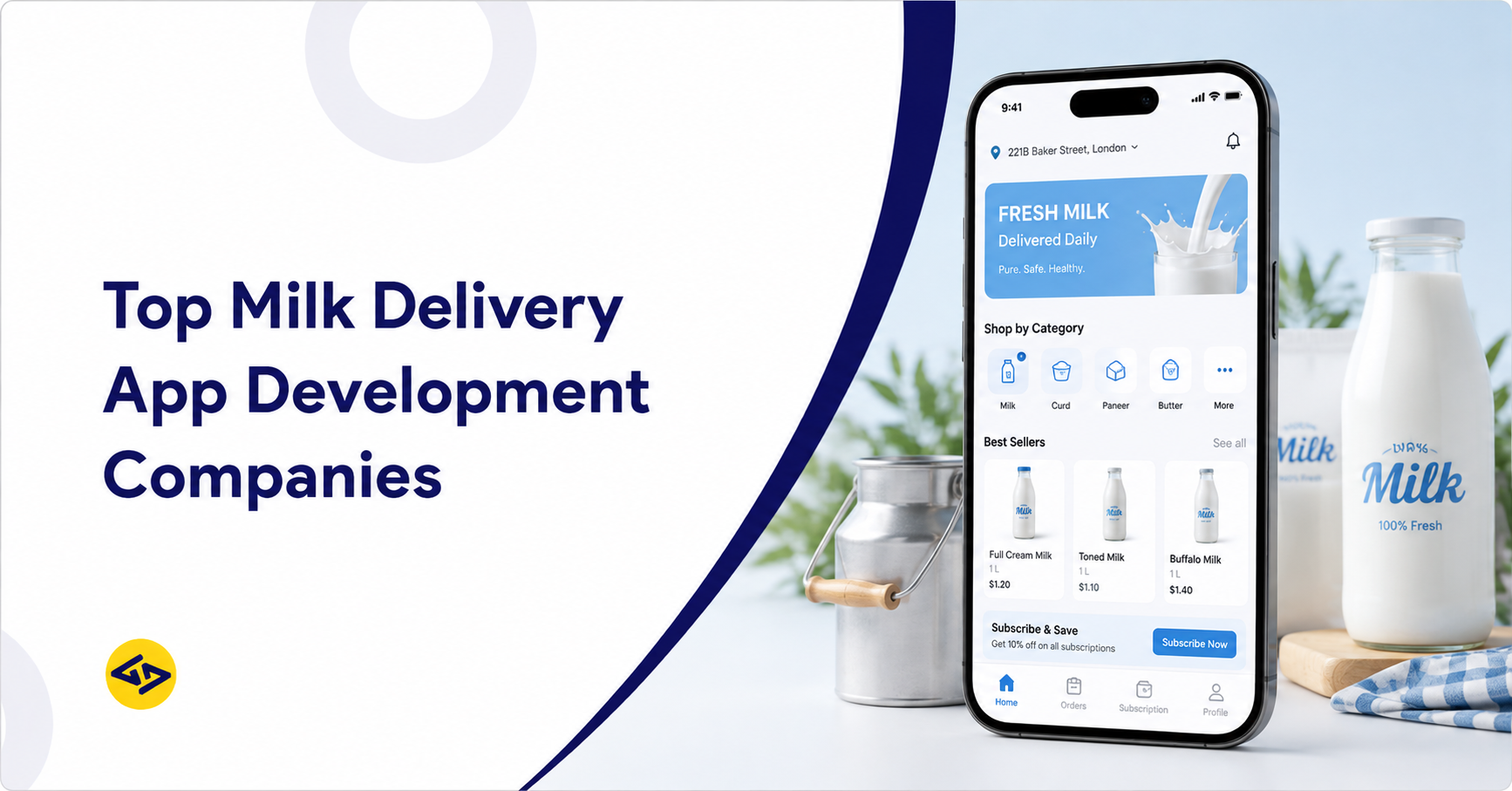 Top 10 Milk Delivery App Development Companies in 2026