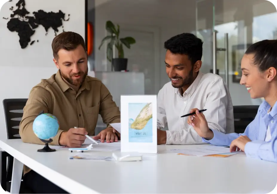 An interface of an automotive dealership management software showing inventory and sales data on a tablet.