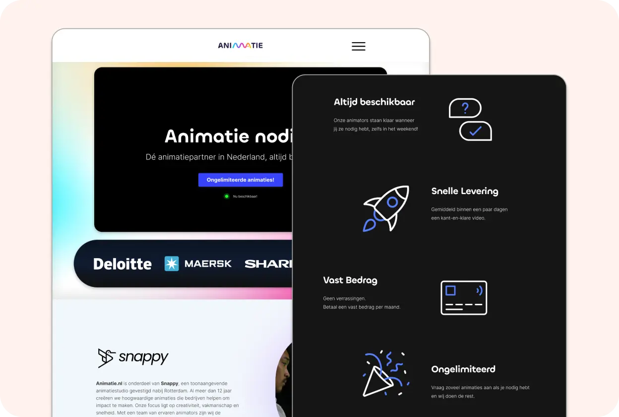 Snappy app social features and gallery