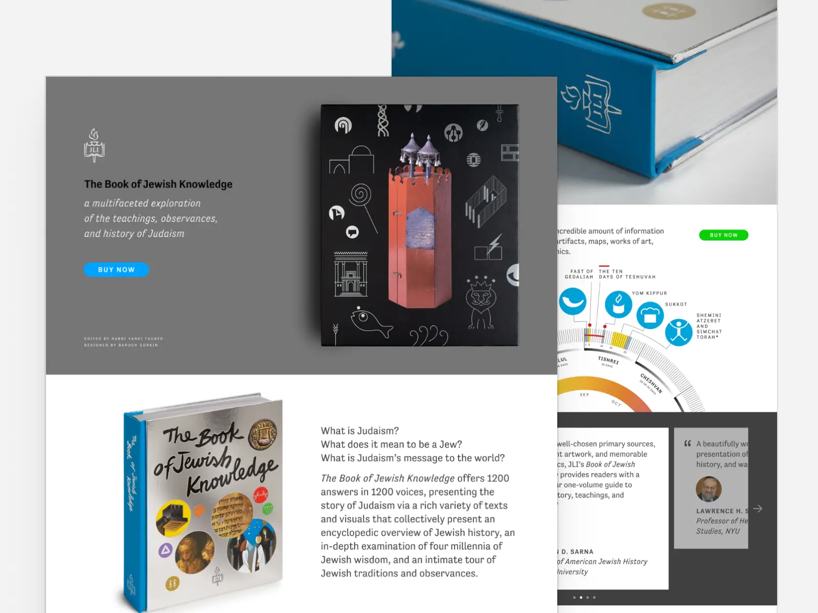 Book of Jewish Knowledge Website Screen 2