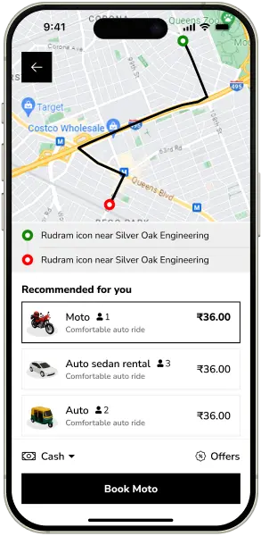 Cabryo Passenger App Screen 3