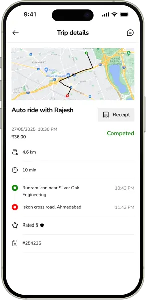 Cabryo Driver App Screen 3
