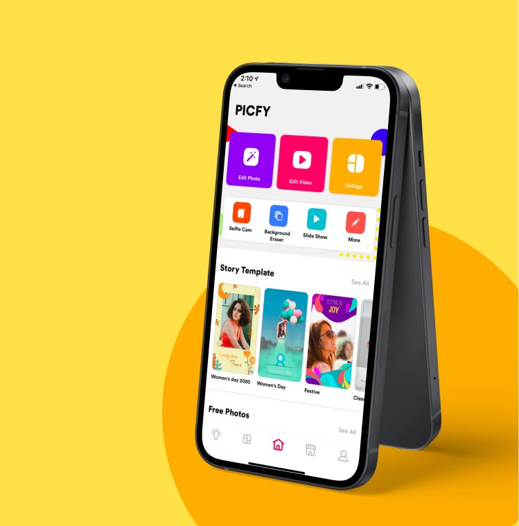 Picfy - Photo & Video Editing App Case Study by iCoderz