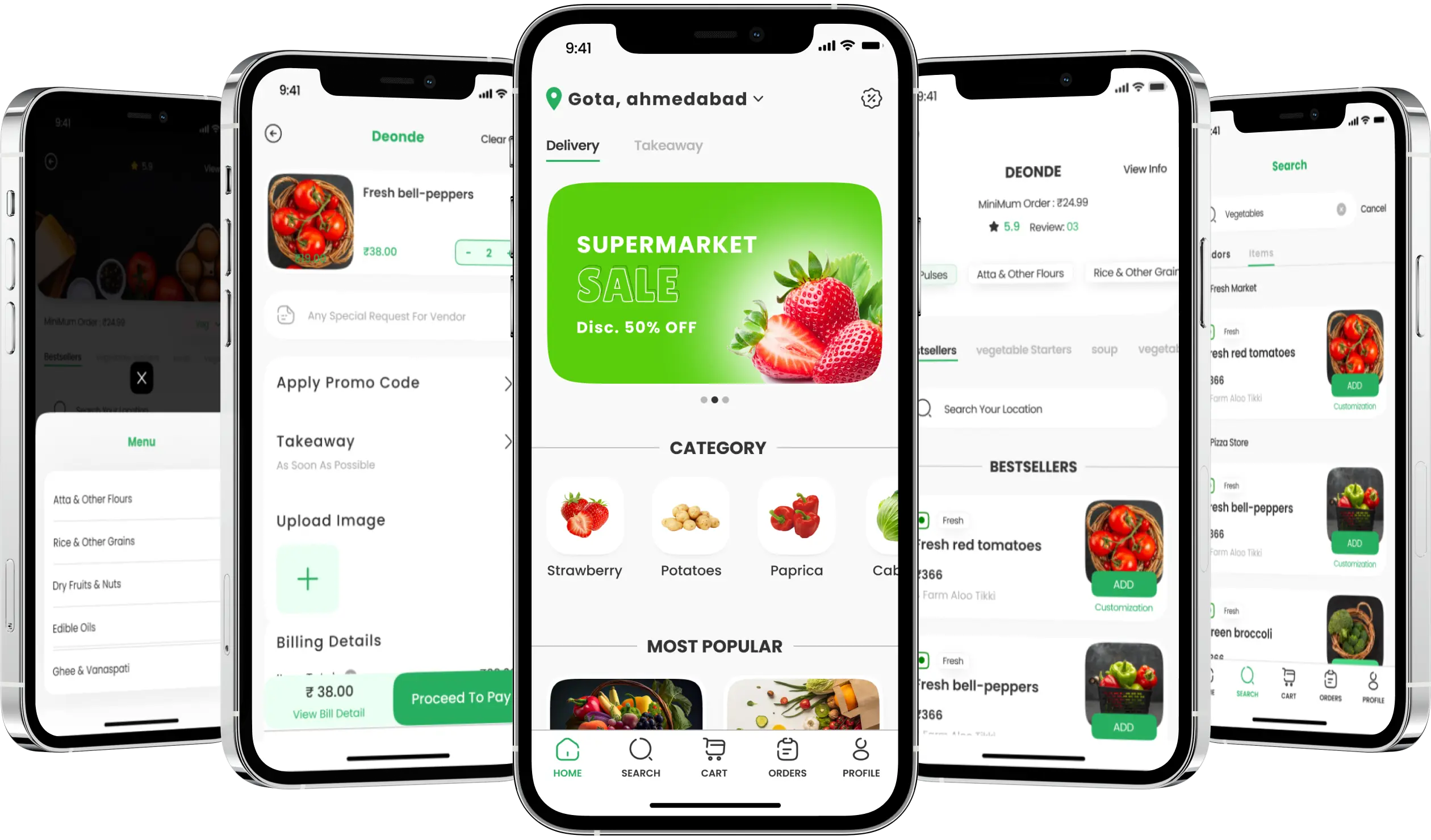 Grocery Delivery App Design