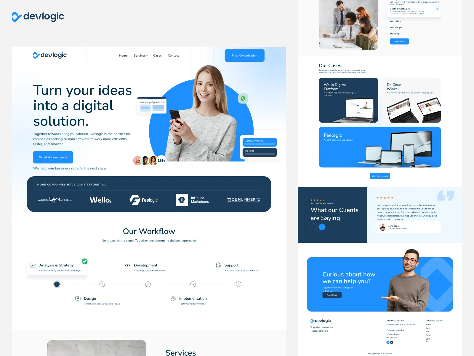 DevLogic Website Screen 2