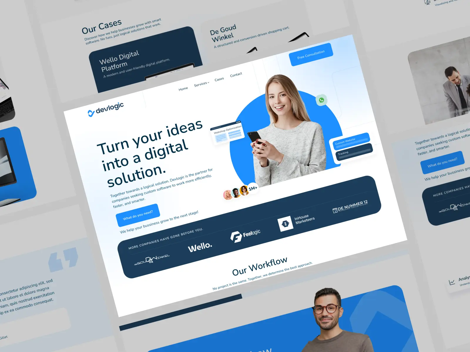 DevLogic Website Screen 3