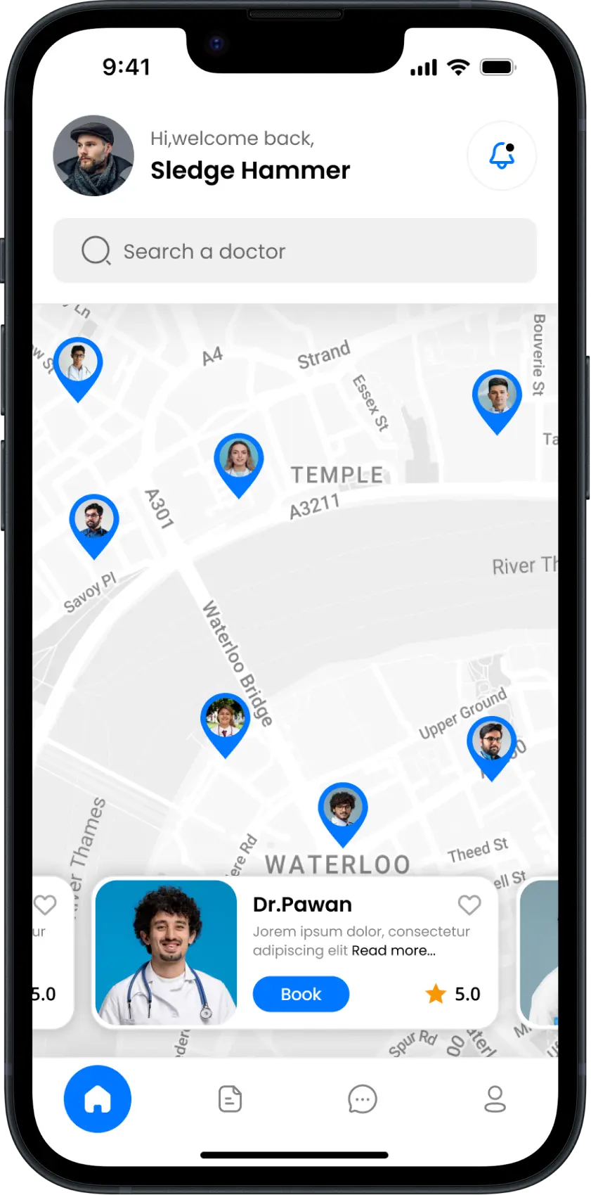 Patient App - Home Page