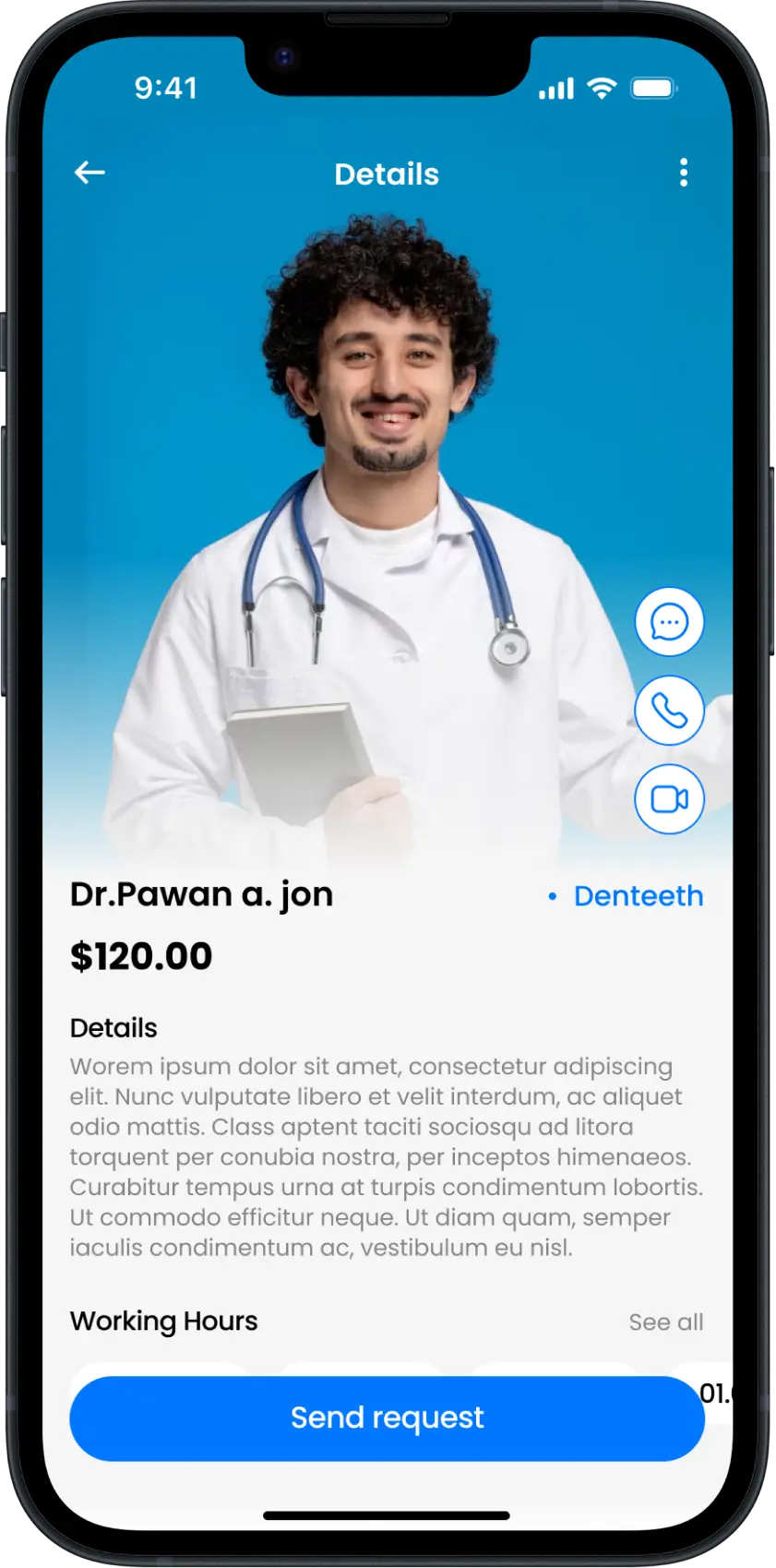 Doctor Details in Patient App
