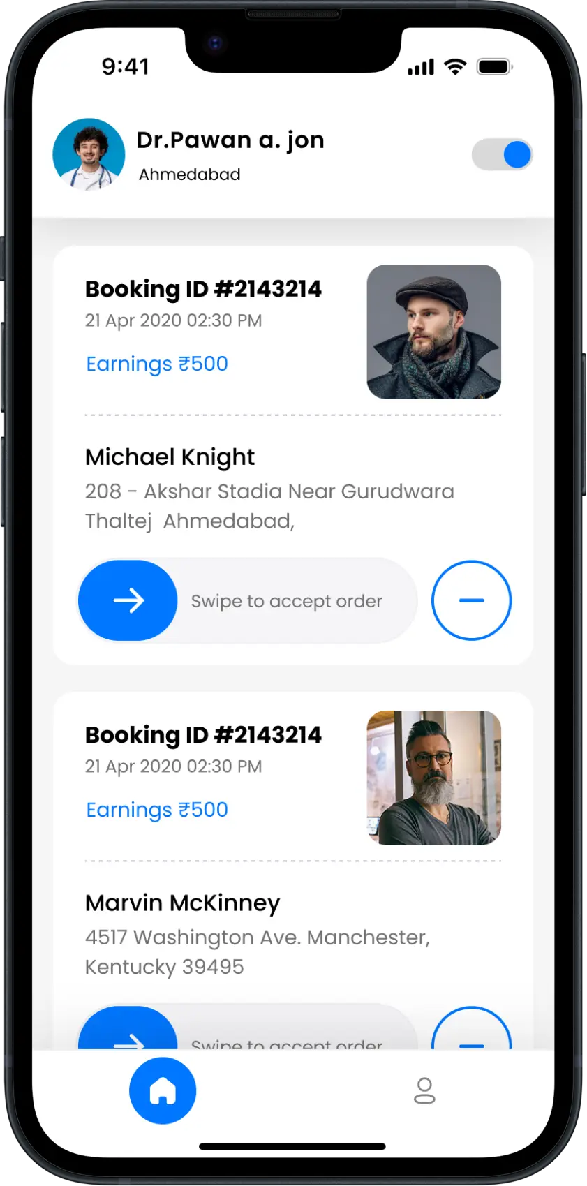 Doctor App - Home Page