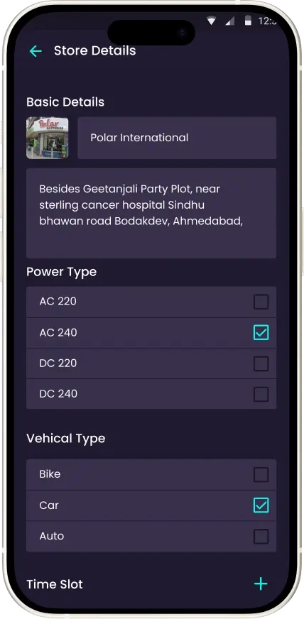 Electric Vehicle Charging App 