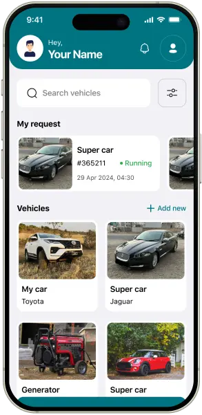 Fuelvio Customer App Screen 1