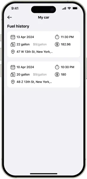 Fuelvio Driver & Tanker App Screen 1