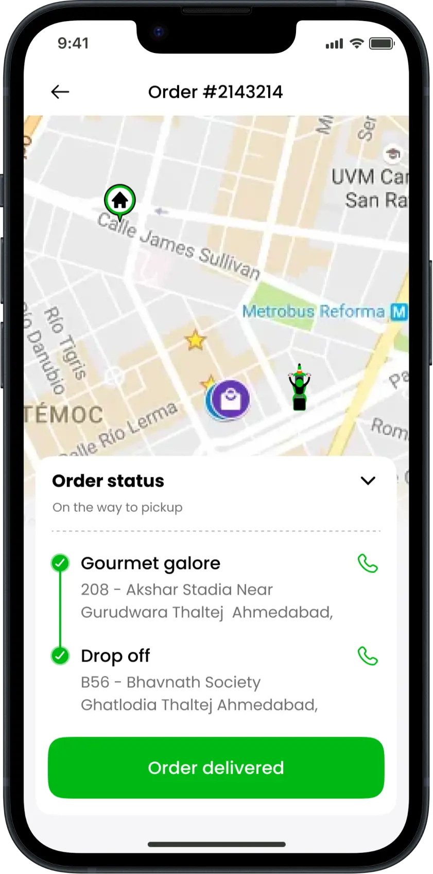 Tracking System For Grocery App