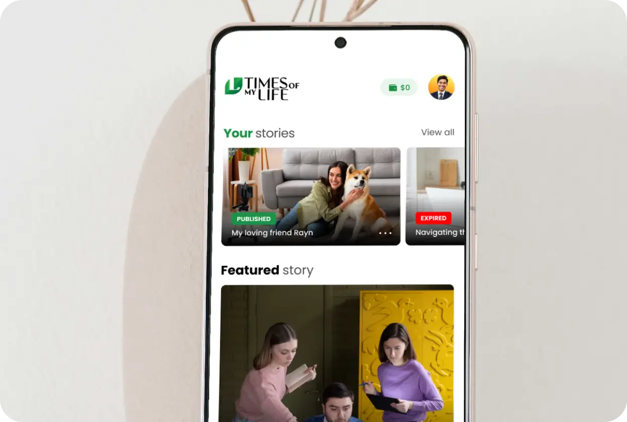 Memofly app interface showing appointment booking features