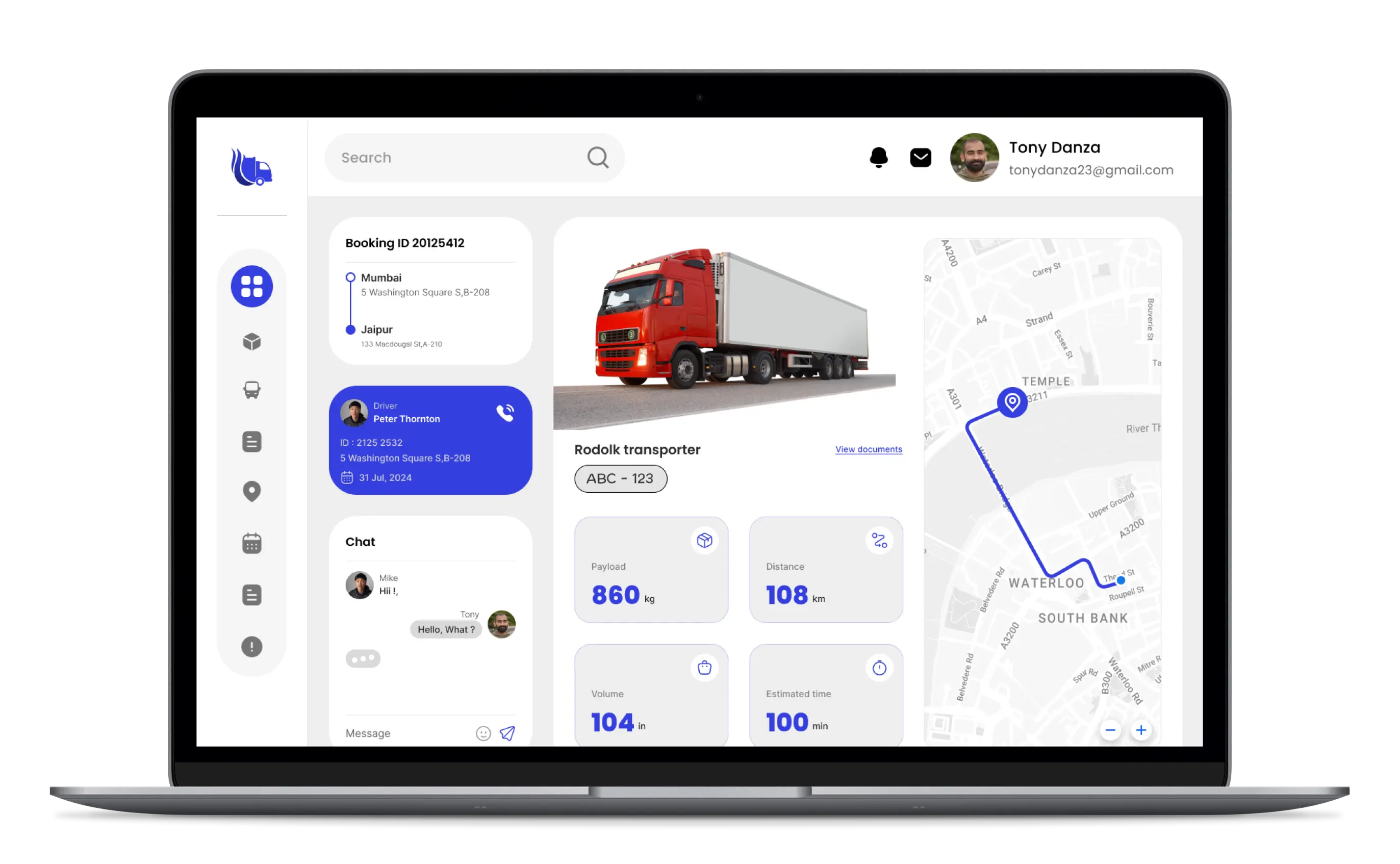 Logistics Admin Panel