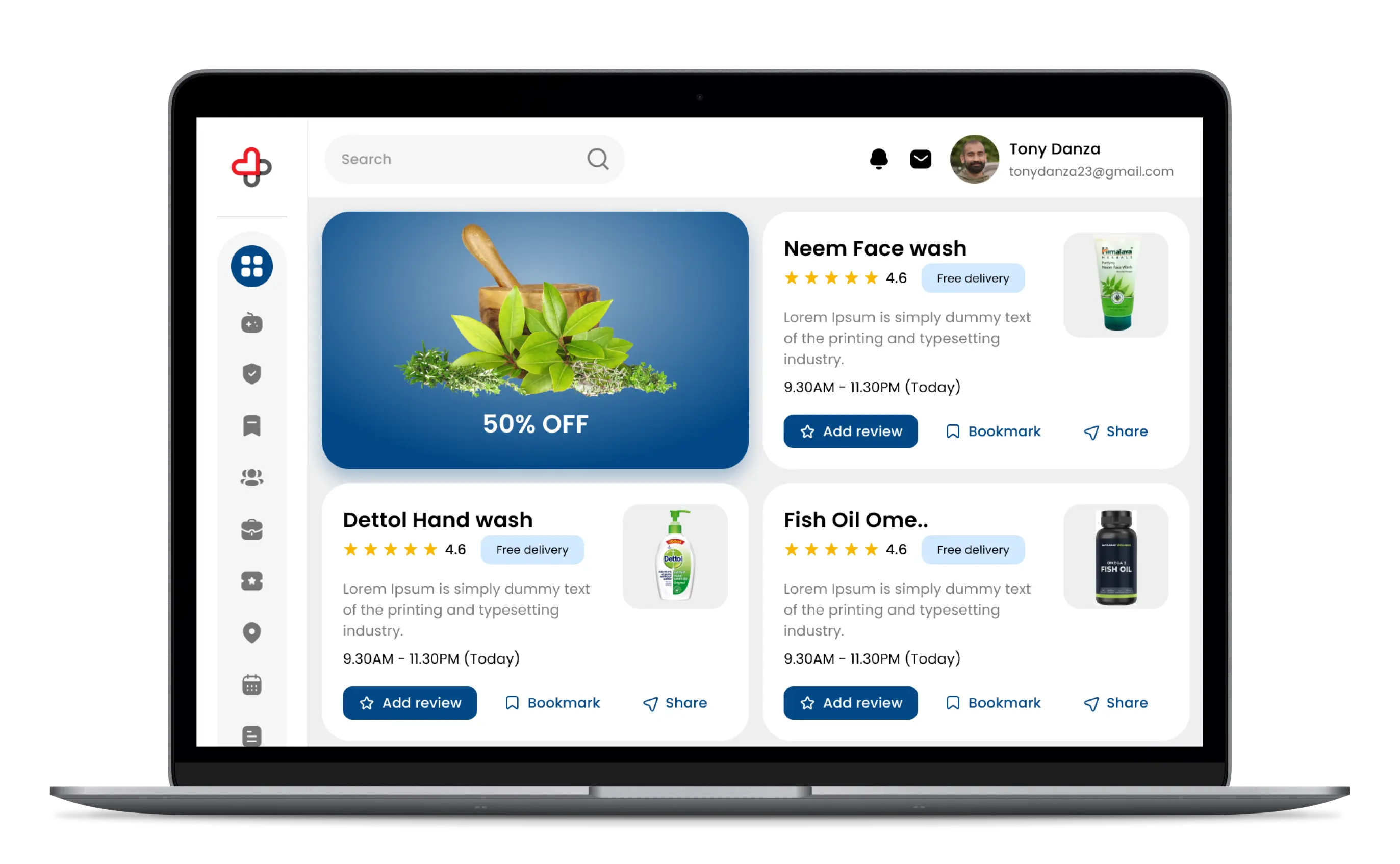 Medical Admin Panel Order Details Page