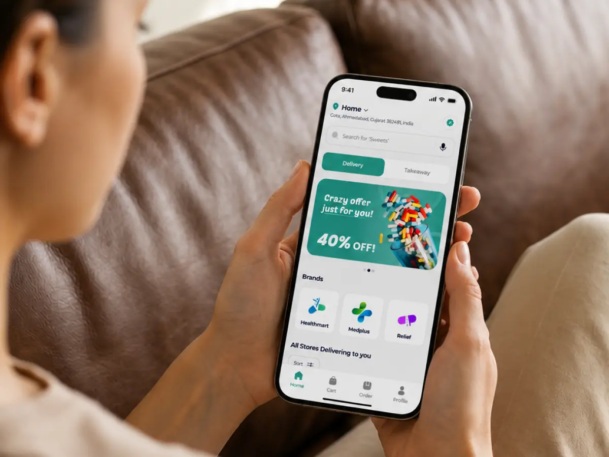 HealthHop Medicine Delivery App — iCoderz Case Study
