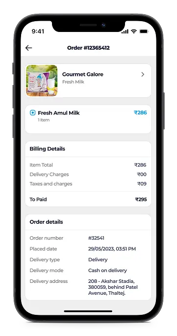 Milqora Delivery Partner App Screen 2