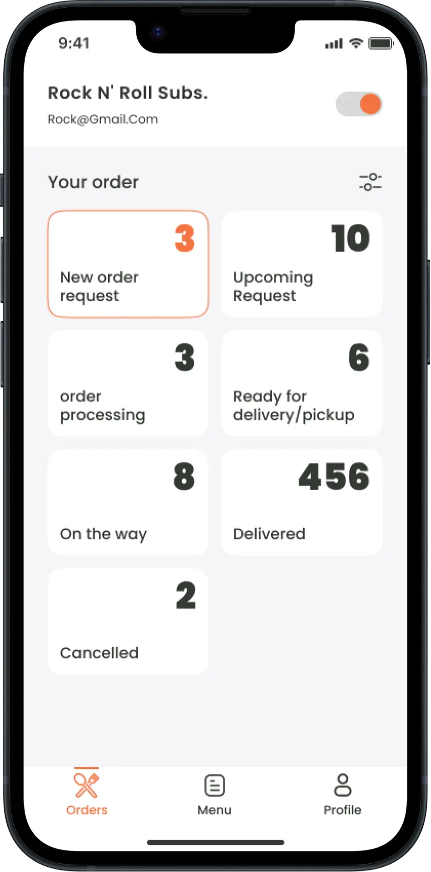 Multi Vendor App - Order Page