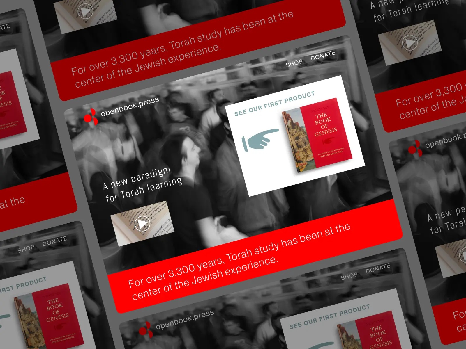 Open Book Press Website Screen 3