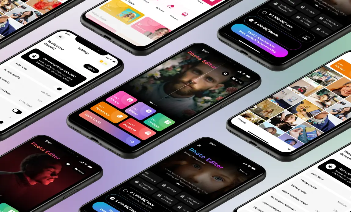 Picfy - Photo & Video Editing App Case Study by iCoderz