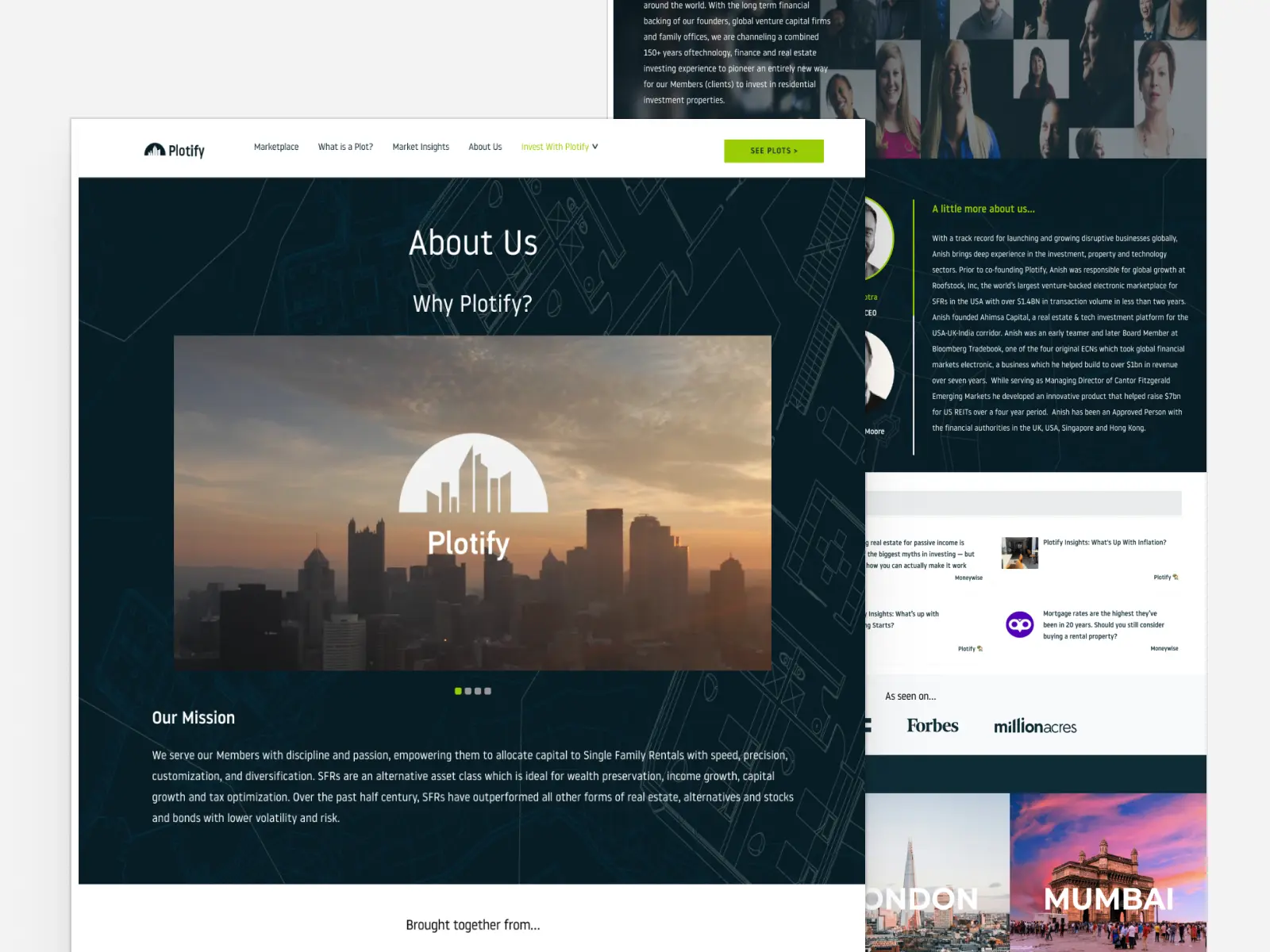 Plotify Website Screen 2