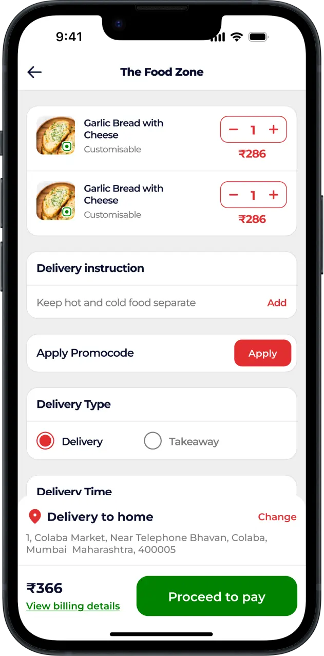 Restaurant Customer App