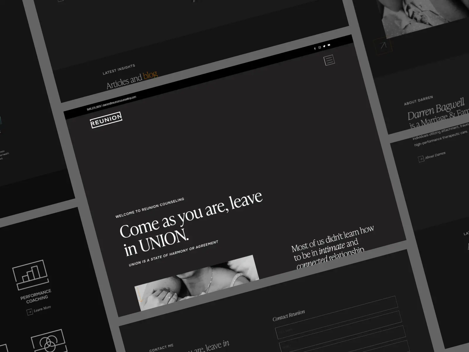 Reunion Counseling Website Screen 3