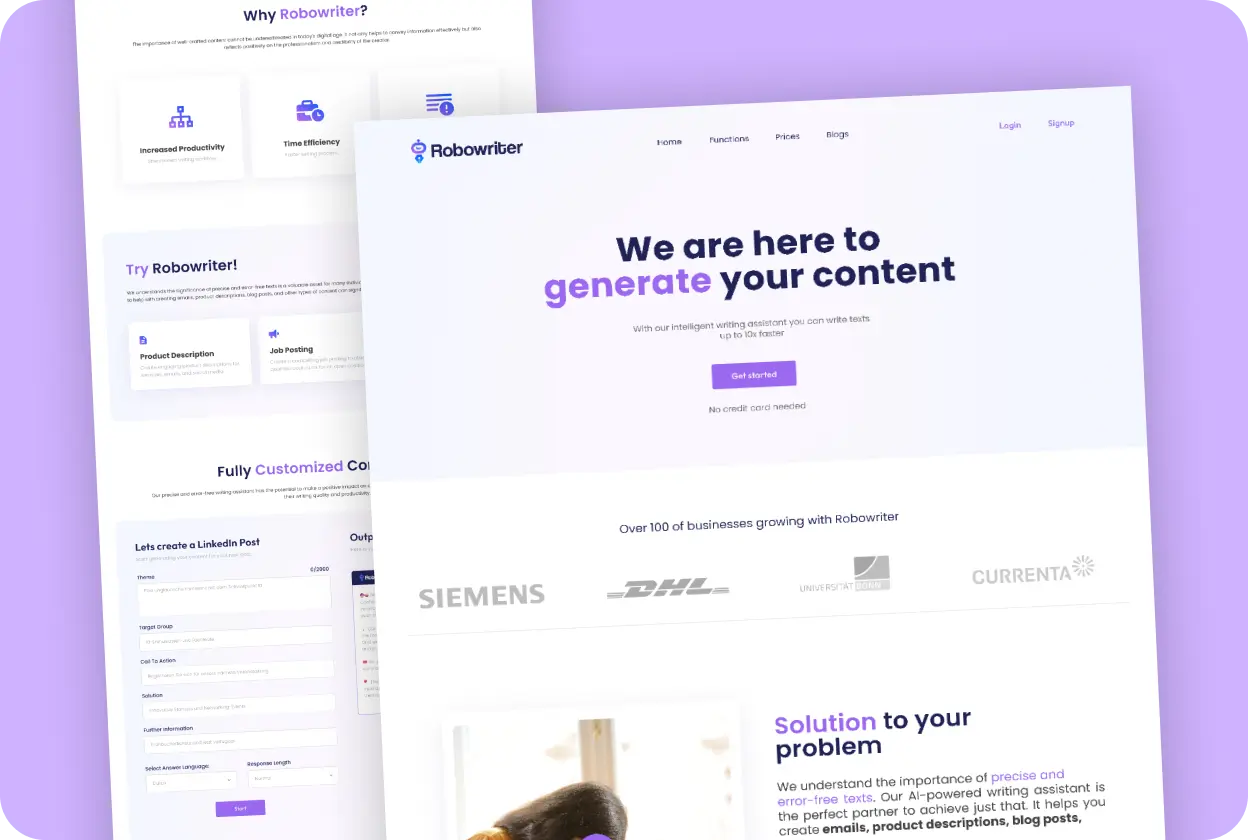 Memofly app dashboard and scheduling interface