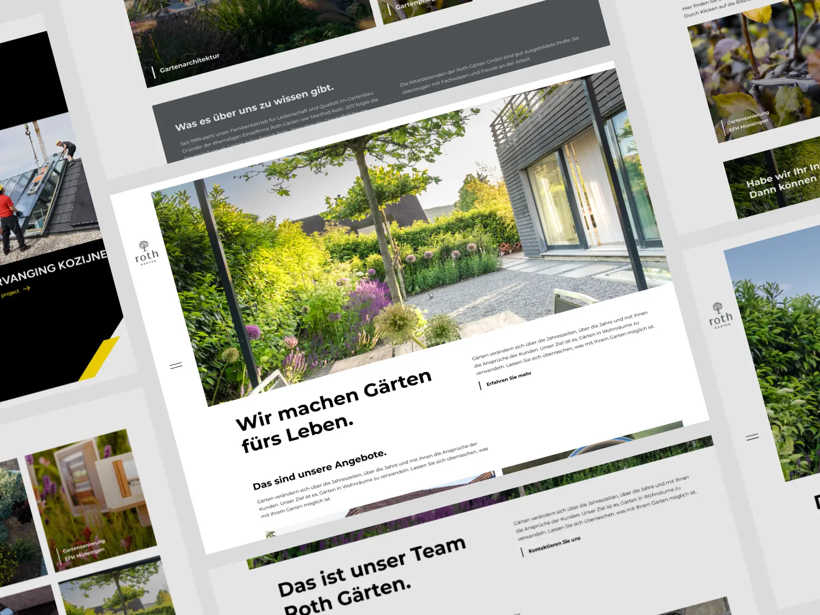 Roth Garten Website Screen 3