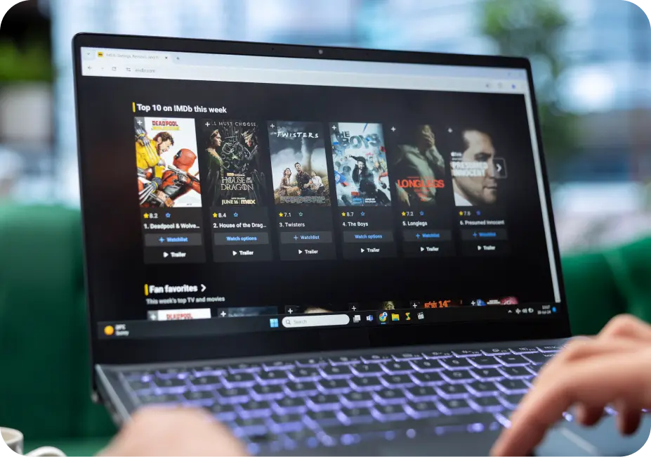 A modern Point of Sale terminal in a retail store processing a transaction